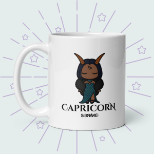 Taza blanca CAPRICORNIO
